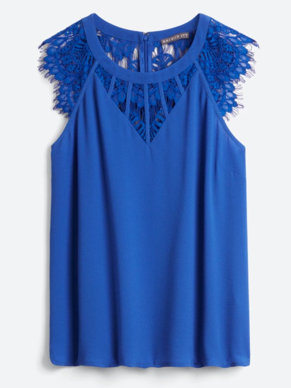 [Brixon Ivy] Jarred Lace Detail Cap Sleeve Blouse StitchFix Exclusive